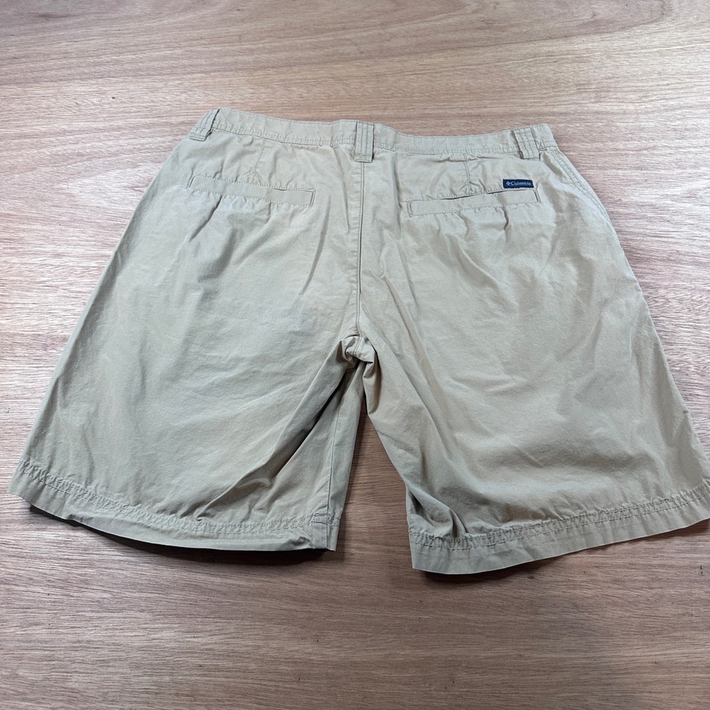 Columbia Khaki Chino Shorts Mens 34W 10" Outdoor Casual Golf Hiking - Picture 3 of 7